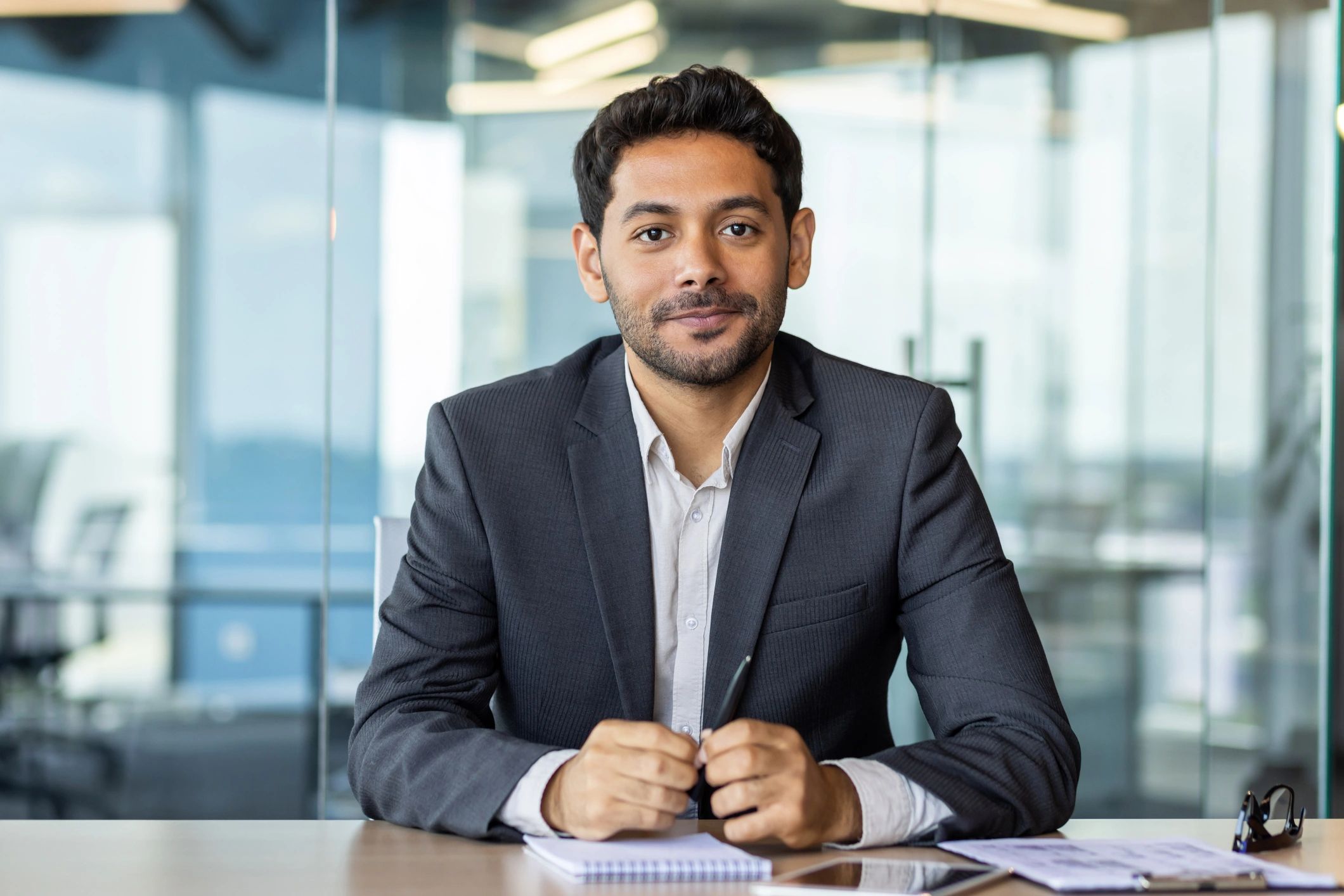 Businessman consulting portrait - Michael Lee