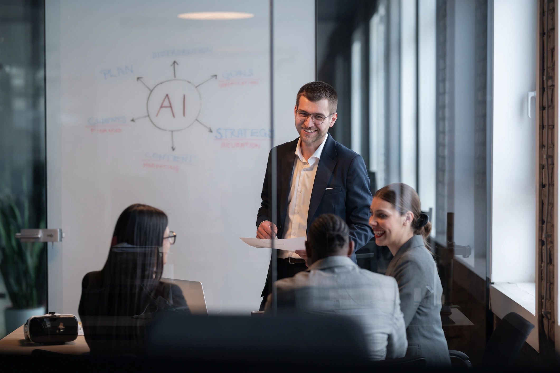 business consulting modern office digital technology finance
